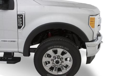Black OE Style Smooth Finish Front Fender Flares For 1999-2010 Ford F250 Super Duty 2008-2010 F350 Super Duty Bushwacker