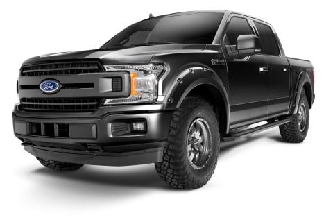 Pocket/Rivet Style Color Matched Agate Black Met 4-Piece Fender Flare Set For 2018-2020 Ford F150 Bushwacker