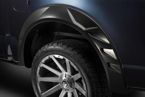 DRT Fender Flares Black Smooth Finish 4-Piece Set For 2021-2026 F-150 Husky Liners
