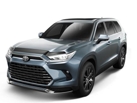 Aeroskin Hood Protector Smoke For 2024-2026 Grand Highlander Husky Liners