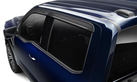 Low Profile Ventvisor Deflector Smoke Outside Mount 4 Piece For 2020-2026 Silverado/Sierra 2500 HD/3500 HD Husky Liners