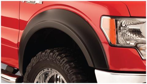 Black Extendafender Style Smooth Finish Front Fender Flares For 1972-1980 International Scout Ii Bushwacker