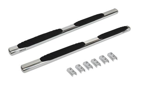 4 Inch OE Xtreme Series SideSteps Boards Only Polished Stainless Steel 1999-2026 Ford F-250/F-350 2000-2026 Silverado/Sierra 1500 Go Rhino