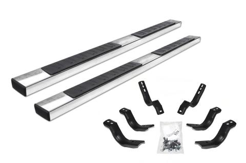 6 Inch OE Xtreme II Series SideSteps Boards Only Polished Stainless Steel 1999-2024 Ford F-250/F-350 2000-2026 Silverado/Sierra 1500/2500/3500 Go Rhino