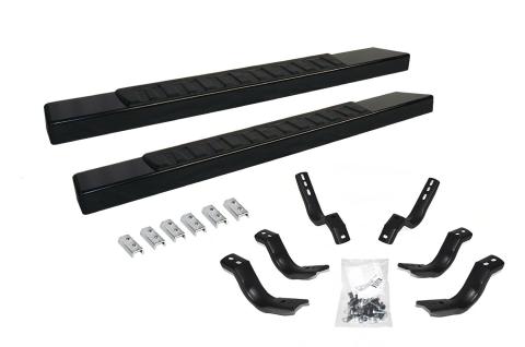 6 Inch OE Xtreme II SideSteps With Mounting Bracket Kit Textured Black 2009-2025 Dodge Ram 150/2500/3500 Go Rhino