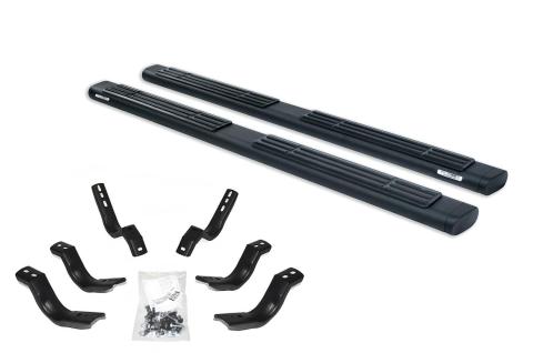 6 Inch OE Xtreme SideSteps With Mounting Bracket Kit Textured Black 2002-2008 Dodge Ram 1500/2500/3500 Go Rhino