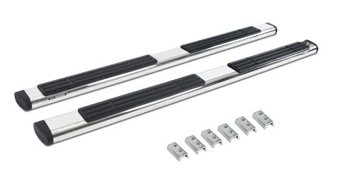 6 Inch OE Xtreme SideSteps With Mounting Bracket Kit Polished Stainless Steel 2006-2009 Dodge Ram 2500/3500 Go Rhino