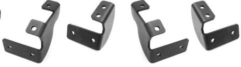 Dominator Xtreme DT Side Steps with Mounting Bracket Kit Textured Black 2005-2023 Toyota Tacoma Go Rhino