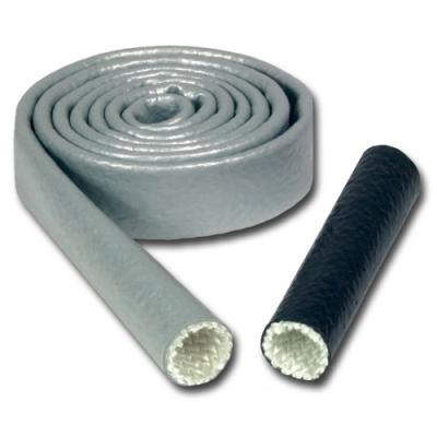 Heat Sleeve 1/2 Inch x 3 Foot Braided Fiberglass 500-2200 Degree F Black Thermo Tec