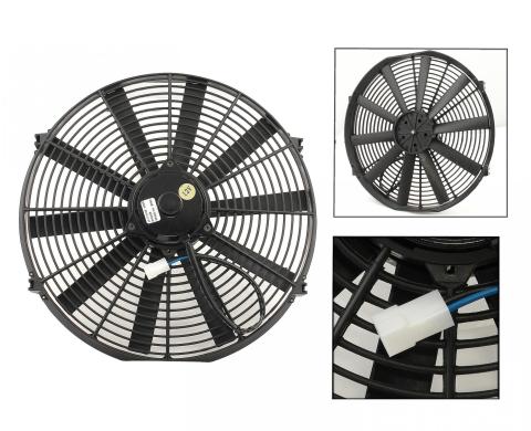 Electric Cooling Fan Reversible 16 Inch Diameter 2000 CFM Electric Fan with High Torque, Low Amperage Draw Motor. the Motor Rides On Dual Ball Bearings Mr Gasket