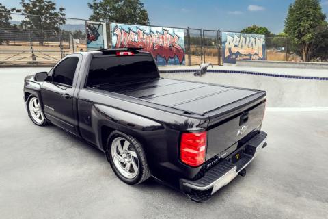 BAKFlip G2 Hard Folding Truck Bed Cover Rails Mounted Low Enough To Use Standard C Clamps 1988-2013  C/K Pickup/Silverado/Sierra/1988-2014 2500 HD/3500 HD 8 Foot Bed BAK