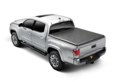 TruXport Tonneau Cover Black 2014-2021 Toyota Tundra 6 Foot 6 Inch Bed with Deck Rail System Truxedo