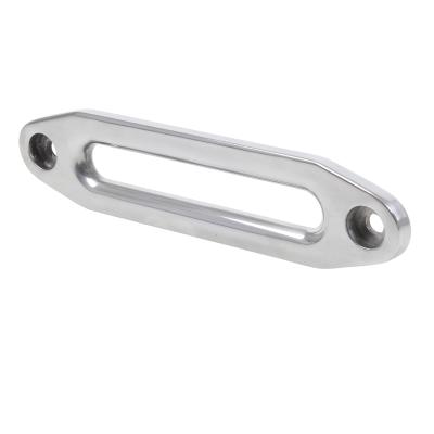 Aluminum Hawse Fairlead For Synthetic Ropes 10 on Center Bolt Pattern Polished W/ No Logo Smittybilt