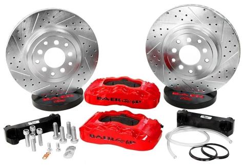 Brake System 14 Inch Front Extreme+ Black 06-09 Chevy TrailBlazer SS BAER Brakes