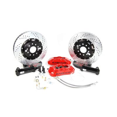 Pro Plus Brake System Front 73-87 Chevy/GMC 2WD 1/2 Ton Trucks W/Dse Forged Aluminum 2.5 Inch Drop Modular Spindles Silver W/Dse Forged Aluminum Modular Spindles 13 Inch Baer Brakes