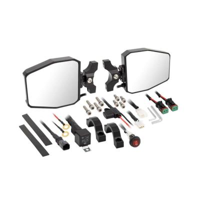 LED Side Mirrors Sold as a Pair Anti-glare Mirror Surface Convex Mirror AJK Offroad