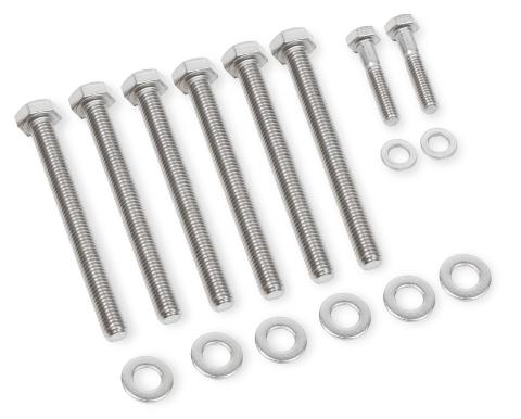 Water Pump Bolt Set Stainless Steel Fits GM LS Engines Mr Gasket
