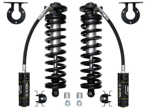 2005-2023 Ford F-250/F-350 Super Duty 4WD 2.5-3 Inch Lift V.S. 2.5 Series Coilover Conversion Kit Remote Reservoir W/ Caster Cams Icon Vehicle Dynamics