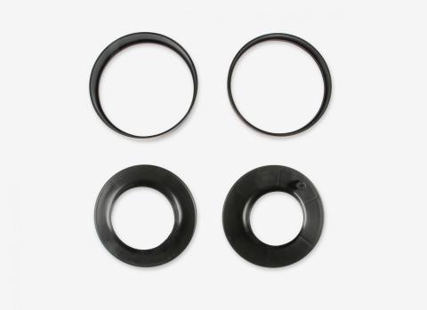 Air Cleaner Spacer and Adapter Kit Adapts 5-1/8 Inch Neck 2 or 4-Barrel Carb Air Cleaners to 3 Inch and 2-5/8 Inch 2-Barrel Carburetor Necks Mr Gasket
