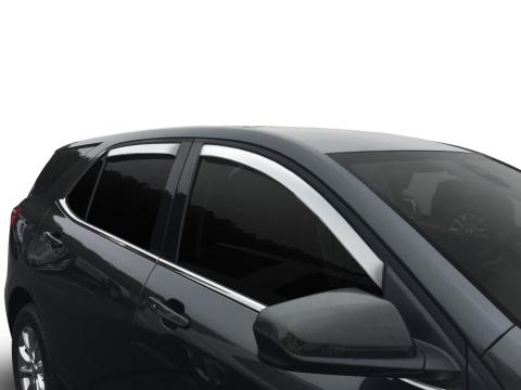 Ventvisor Deflector for 2018-2024 Chevrolet Equinox Chrome Outside Mount 4 Piece AVS