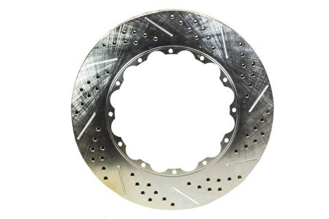 Rotor Replacement 13 Inch .810 Inch Thick Slot Drill W/Zinc Drivers Side BAER Brakes