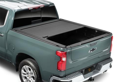RetraxPRO MX Retractable Tonneau Cover Rugged Aluminum Construction Matte Black 2014-2018 Silverado/Sierra 5' 9 inch Bed Wide Retrax Rails