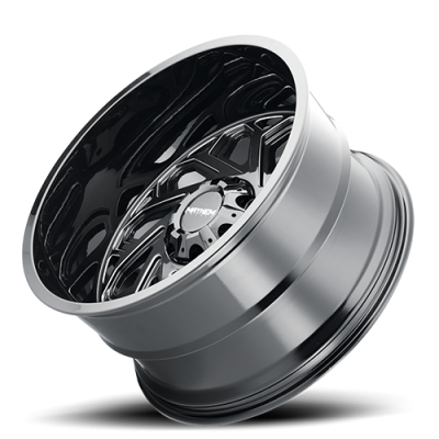 Mayhem Offroad Wheels Essex 8112 20x9 Milled Spokes Black 18 Off Set 8 Lug 5.71 BSM 125.2 Bore 165.1 Bolt Circle Cast Aluminum