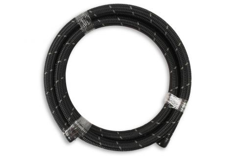 Black Nylon Braided Hose 10 AN 20 Feet Black Nylon Braided AN Hose Mr Gasket