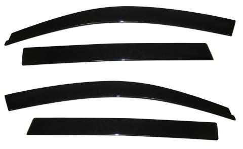Ventvisor Deflector for 2009-2017 Chevrolet Traverse Smoke Low Profile Outside Mount 4 Piece AVS