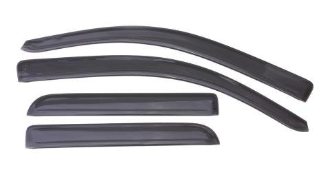 Ventvisor Deflector for 2014-2019 Chevrolet Silverado 1500/GMC Sierra 1500 Double Cab Pickup Smoke Low Profile Outside Mount 4 Piece AVS