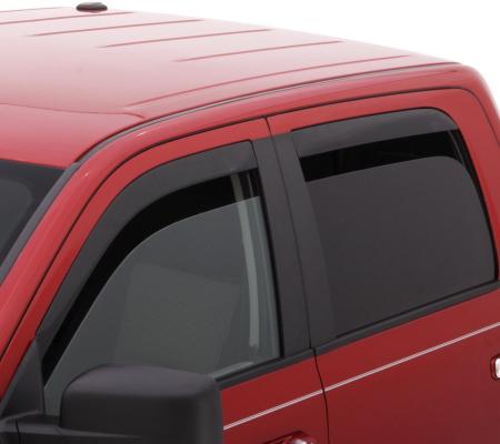 Ventvisor Deflector for 2005-2015 Toyota Tacoma Double Cab Pickup Smoke Low Profile Outside Mount 4 Piece AVS