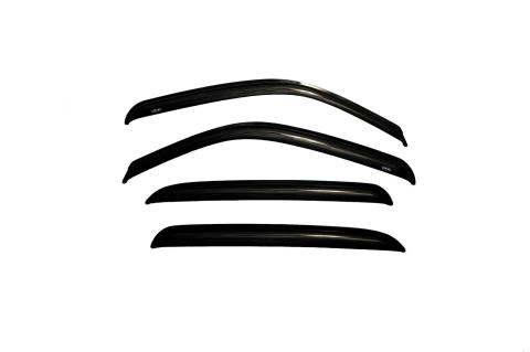Ventvisor Deflector for 2000-2007 GMC Sierra 1500 and More Crew Cab Pickup Smoke Outside Mount 4 Piece AVS