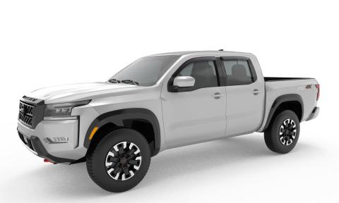 Ventvisor Deflector for 2022-2026 Nissan Frontier Crew Cab Pickup Smoke Outside Mount 4 Piece AVS