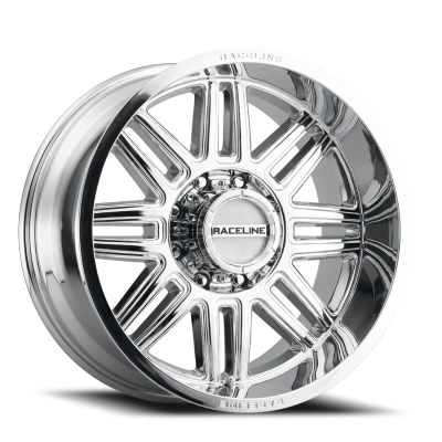 Aluminum Wheels 20x10 Split 948C Chrome -19 Offset 8 on 180 Bolt Pattern 124.2 Bore Raceline