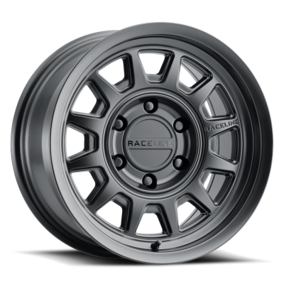 Aluminum Wheels 17x9 Aero HD 952B Satin Black -12 Offset 6 on 139.7 Bolt Pattern 106.1 Bore Raceline