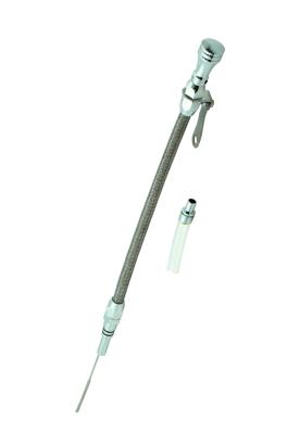 Engine Oil Dipstick & Tube Braided Stainless Steel Fits 1965-1990 Chevrolet 396-454 Big Block Mr Gasket