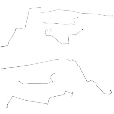 Intermediate Brake Line For 05-07 Pontiac G6 w/ No ABS No Traction Control Hard Top Steel Fine Lines