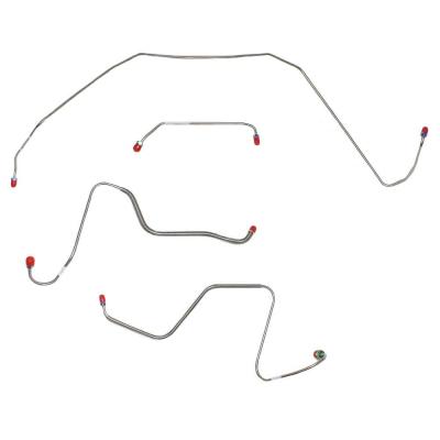 Front Brake Line Kit For 67 Buick Skylark GS w/ Manual Drum Steel Fine Lines