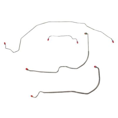 Front Brake Line Kit For 71-72 Skylark GS Cutlass 442 Lemans GTO Steel Fine Lines