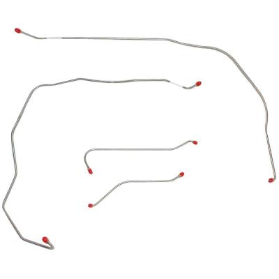 Front Brake Line Kit For 55 Bel Air Standard Brakes Steel Fine Lines