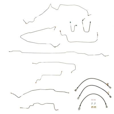 95-99 GMC / Chevy Suburban 2500 7.4l, Complete Brake Line And Hose Kit Stainless Fine Lines