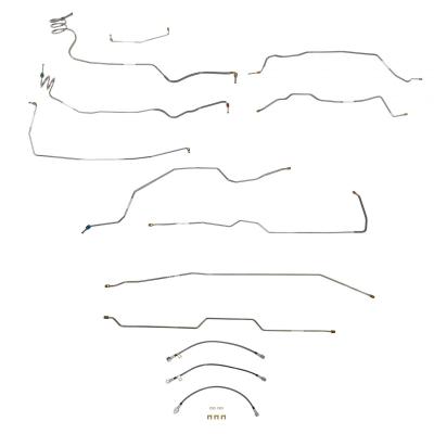 1973-79 Chevy C-10 W / Single Cab And Short Bed Complete Brake Line And Hose Kit Stainless Fine Lines