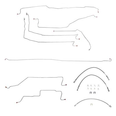 Complete Brake Line & Hose Kit For 05-07 GM Truck 1500 4WD Ext Cab/Short Bed Stainless Fine Lines