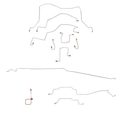98-01 RAM 2500, Auto, 4wd, Rwabs, Quad Cab, Short Bed Complete Brake Line Kit Steel Fine Lines