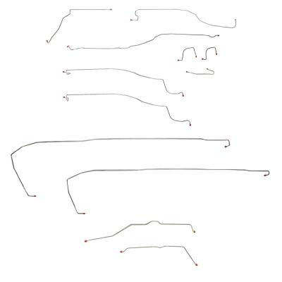 Complete Brake Line Kit For 03-06 Tahoe 2 WD Traction Control Brake Set Stainless Fine Lines