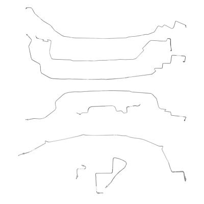 Complete Brake Line Kit For 86-87 Corvette C4 Complete Steel Fine Lines