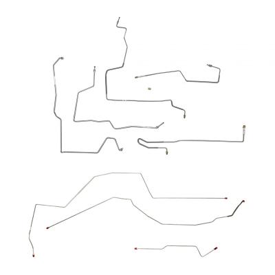 Complete Brake Line Kit For 	97-99 Chevy Malibu Olds Alero With ABS Complete brake lin Kit Steel Fine Lines