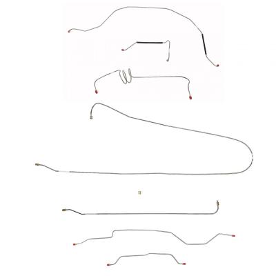 1963-66 Chevy C10 / GM C1500 Truck, 2wd, Standard Brakes, Short Bed Stainless Fine Lines