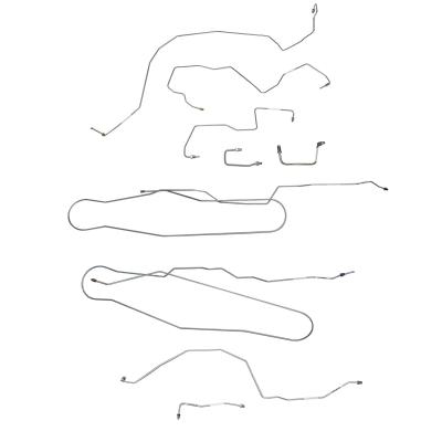11-15 Ford F-250 / F-350, Crew Cab / Short Bed, With Traction Control, Complete Brake Kit Stainless Fine Lines