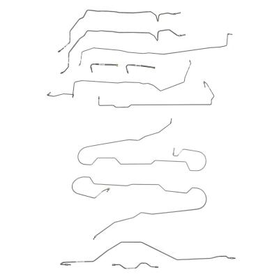 2015-22 Chevy Colorado, 4x4, 4wabs, With Traction Control Crew Cab / Long Bed, Complete Brake Line Kit Steel Fine Lines